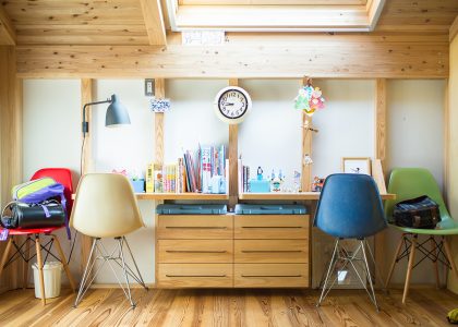 働く壁（子供の勉強スペース）