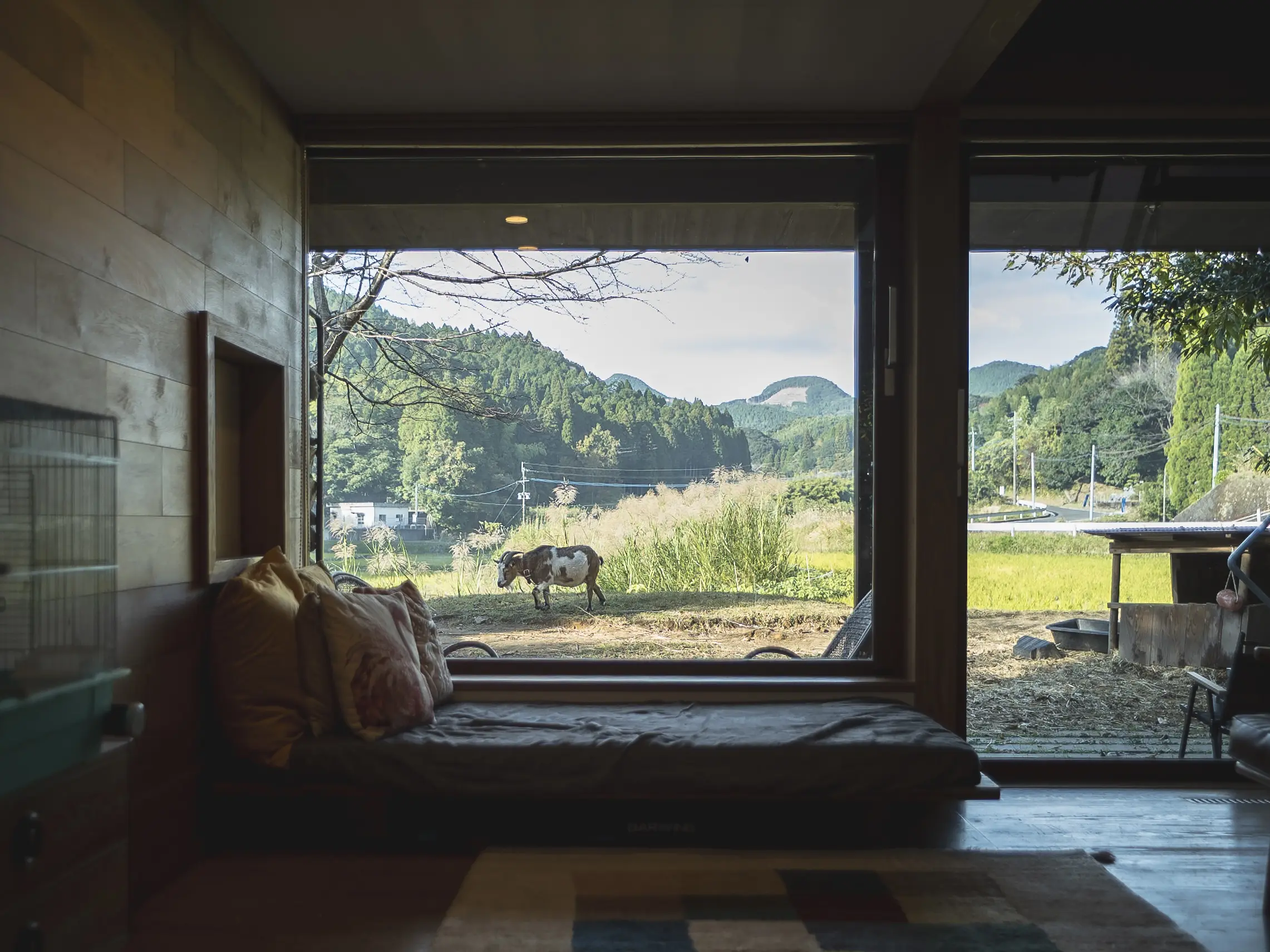美しい里山の四季を切り取る窓辺