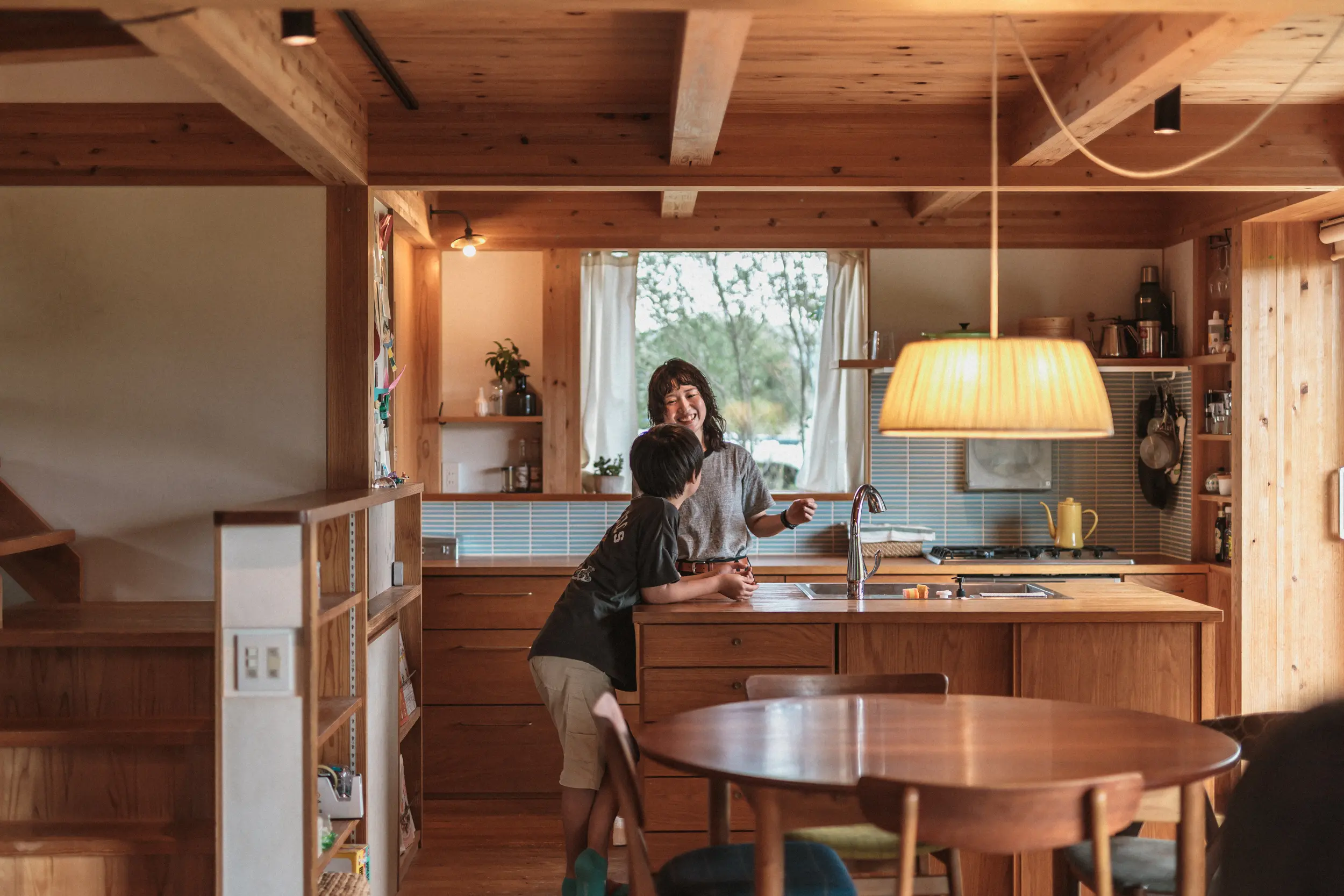 家族の真ん中キッチン